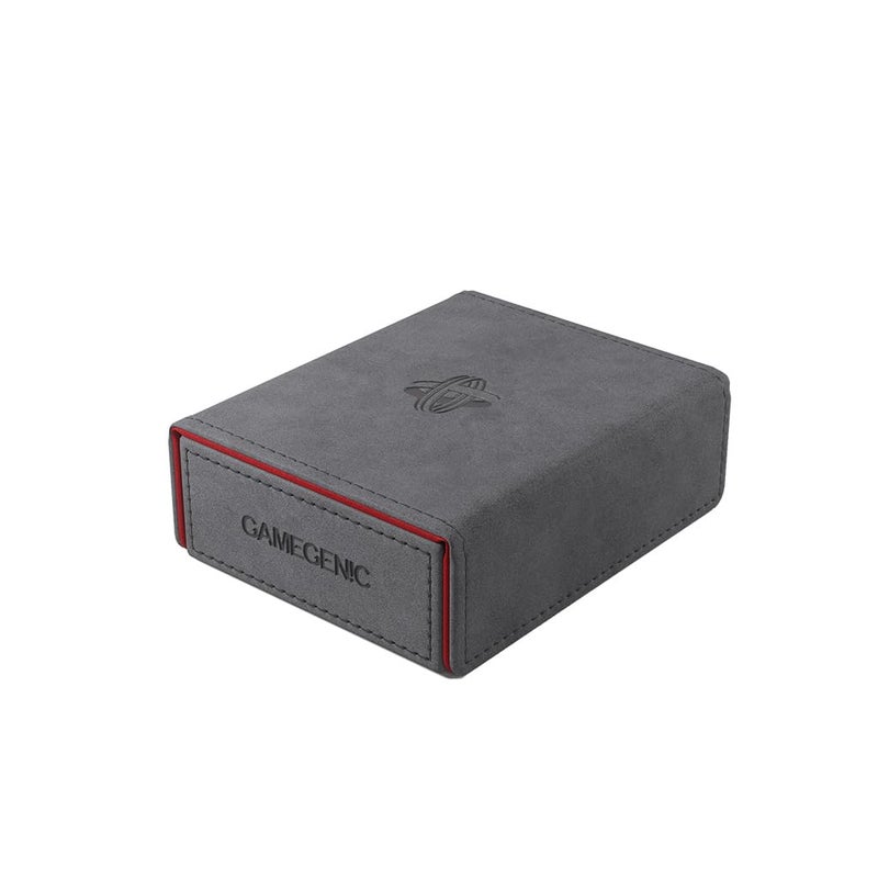 Gamegenic Token Keep - Premium Token Box for Safe Storage  Fits Dungeon 1100+ and Dungeon S 550+  Holds Tokens  Dice  and Cards  Fully Usable During Gameplay  Gray/Red Color  Made - Image 1